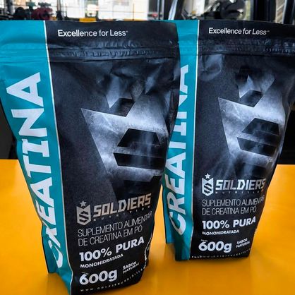 🚚 Creatina Monohidratada 1200g Soldiers Nutrition 100% Pura Sem Sabor