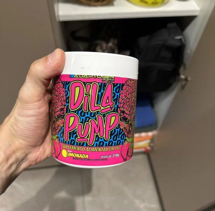 ➡️ Pre Treino Dila Pump 318g Sabor Limonada - Adaptogen Science