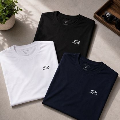 ➡️ Kit com 3 Camisetas Oakley