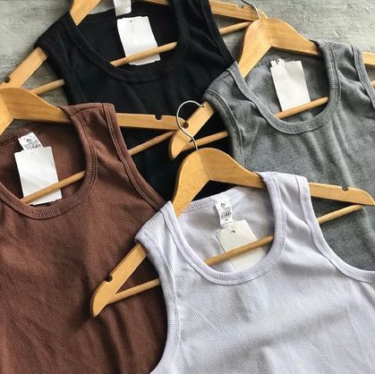 ➡️ Kit com 6 Regatas Modelo Americano Canelada