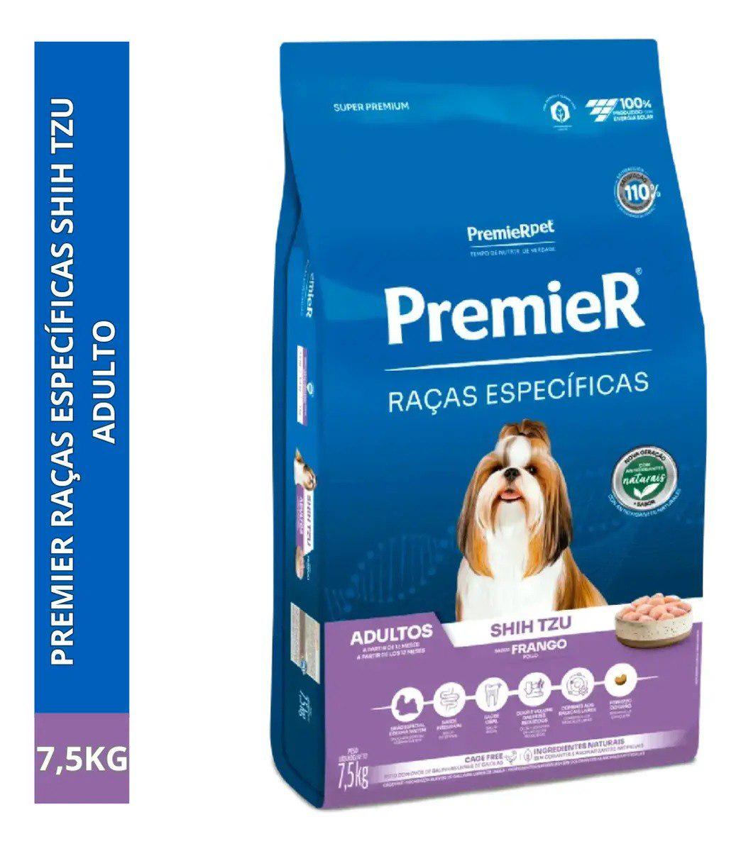 🐾 Ração Seca Premier Shih Tzu Cão Pequeno Frango 7.5kg