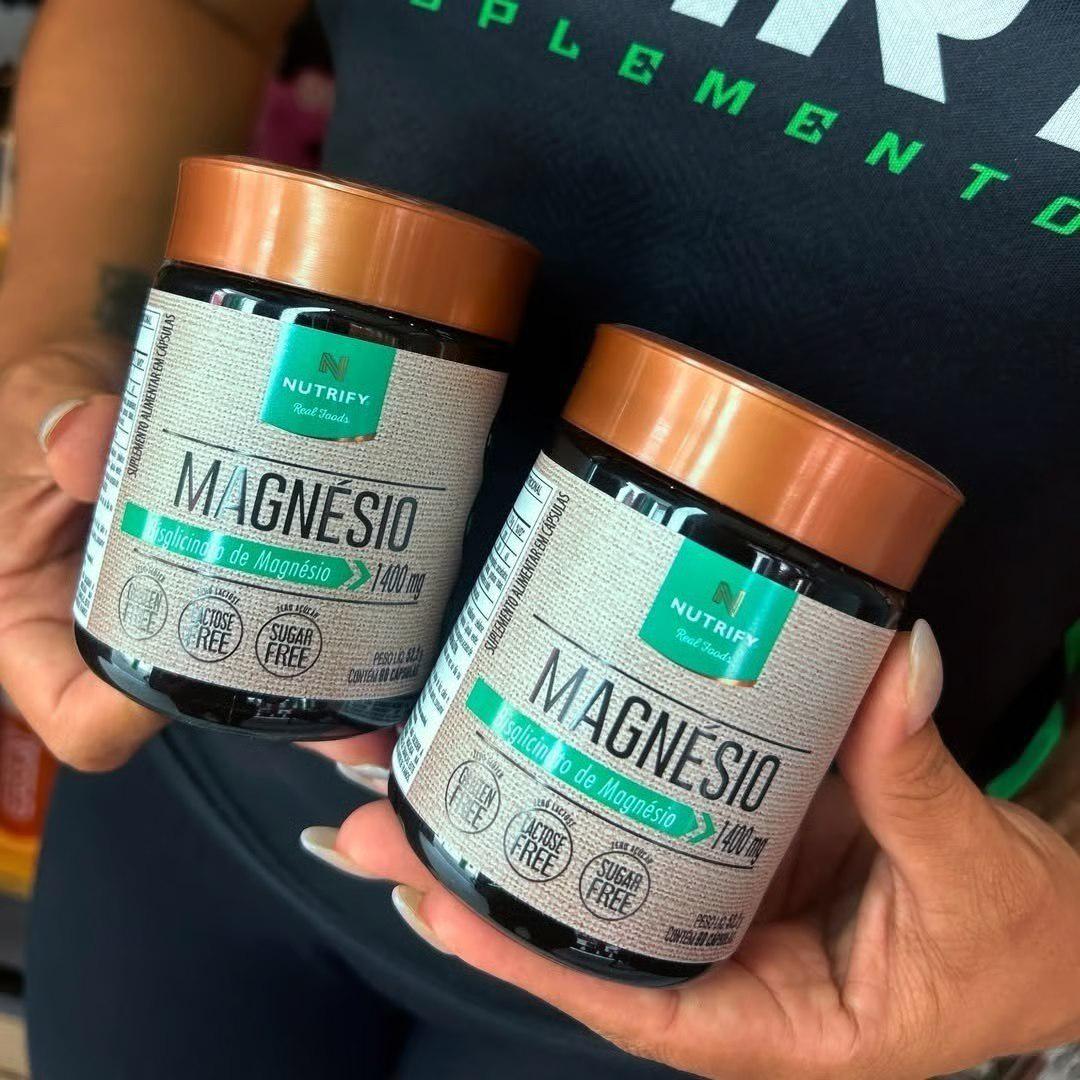 🚚 Magnésio Bisglicinato 60 Cápsulas Nutrify