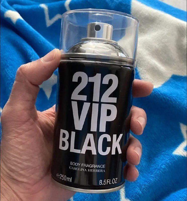 ➡️ Body Spray Carolina Herrera 212 VIP Black masculino 250 ml