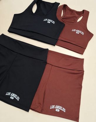 ➡️ Kit 2 Conjunto Top + Shorts - Los Angeles