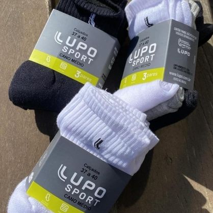➡️ Kit com 6 Pares Lupo Cano Médio