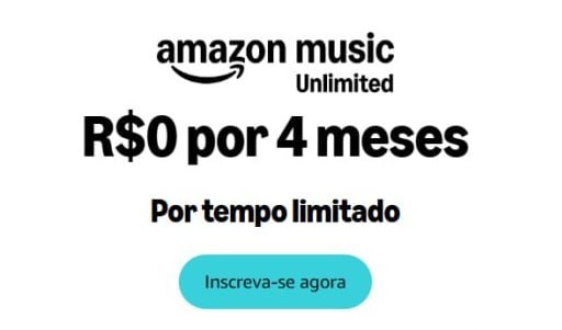 🔥 4 Meses Grátis do Amazon Music Unlimited