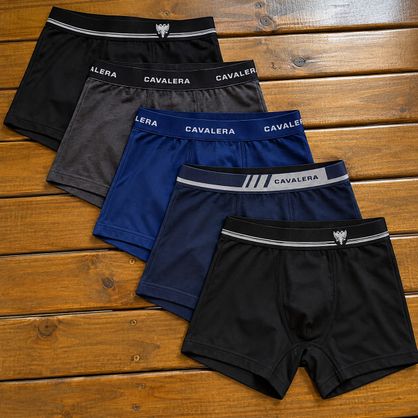 ➡️ Kit com 5 Cuecas Cavalera sem Costura