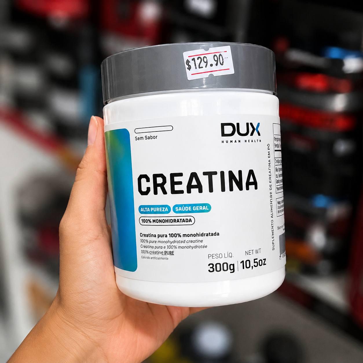 ➡️ Creatina Monohidratada Sem Sabor, DUX, 300g