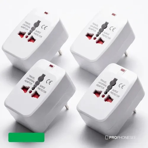 🚚 Kit 4 Adaptador de Tomada Universal para Viagem Internacional Compatível Com Mais De 150 Países Portátil EUA Eur