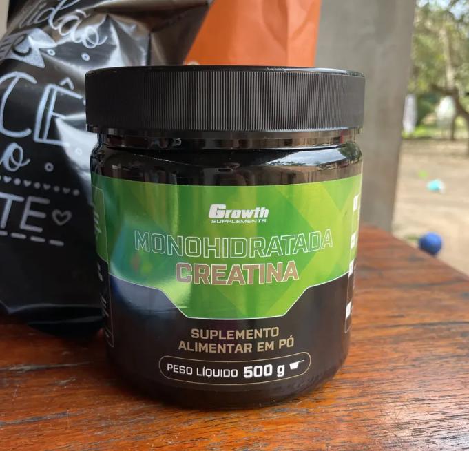 🚚 Creatina Growth Supplements Monohidratada em pó Sem sabor x 500g