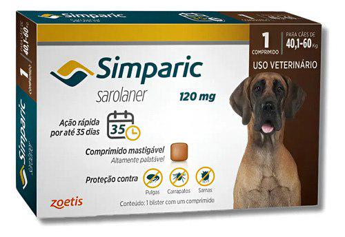 🐾 Simparic Zoetis Simparic 120mg 1 Comprimido Cachorro