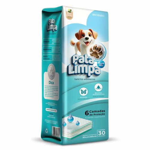 🐾 Tapete Higiênico 80x60 30un Pata Limpa Descartável Cachorro Pet Cão Fralda Manta Absorvente