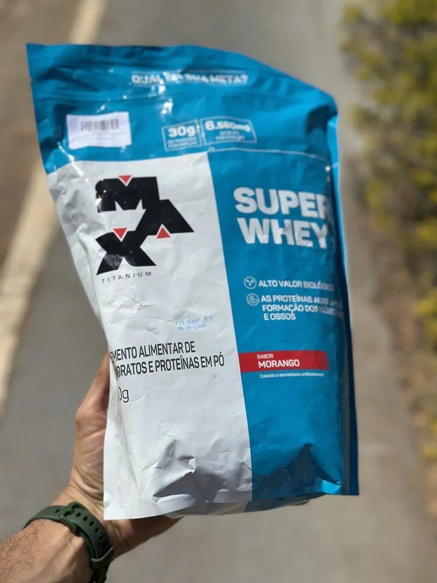 🚚 Super Whey Protein Refil 900g Max Titanium