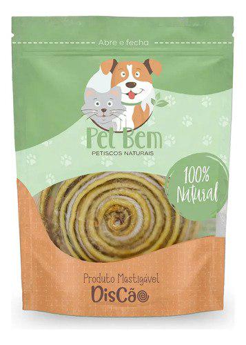🐾 Mordedor Natural Discão Petbem Couro Bovino Desidratado Cães