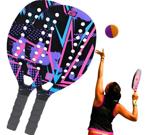 🚚 Kit 2 Raquetes De Beach Tennis Com Bolinha Original Praia