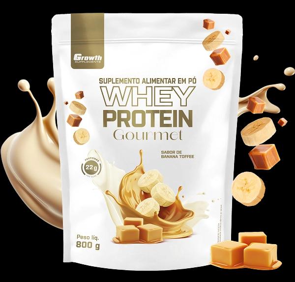 ➡️ Whey Protein Gourmet 800g Banana Toffee - Growth Supplements