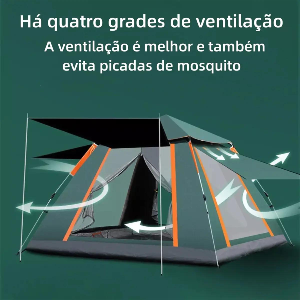 🚚 Barraca Automática Joyfox Camping 5-8 Pessoas Impermeável UPF 50+ Verde