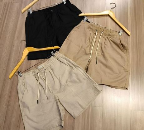 ➡️ Kit com 3 Bermudas Sarja Jeans Premium