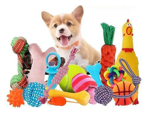 🐾 Kit 6 Brinquedos Mordedor Cachorro Filhote Anti Estress Pet