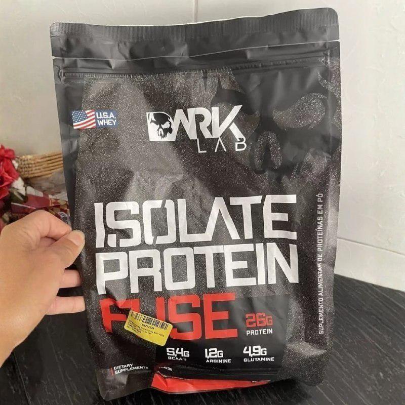 ➡️ Whey Isolate Protein Fuse 900g Sabor Morango - Dark Lab