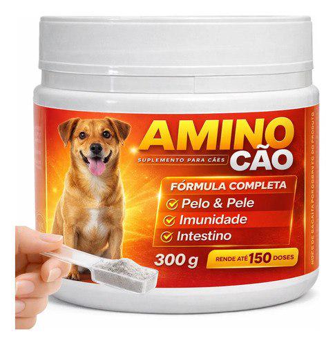🐾 Aminocão Derme Suplemento Cães 300g Pelo Vitaminas Imunidade