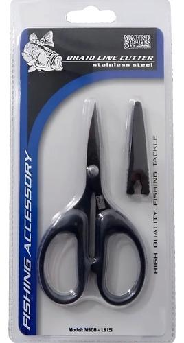 🚚 Tesoura Pesca Marine Sports Serrilhada Corta Multifilamento