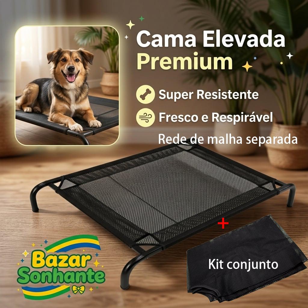 🐾 Lançamento Cama Pet Suspensa - Impermeável, Respirável, Lavável - Para Cães e Gatos