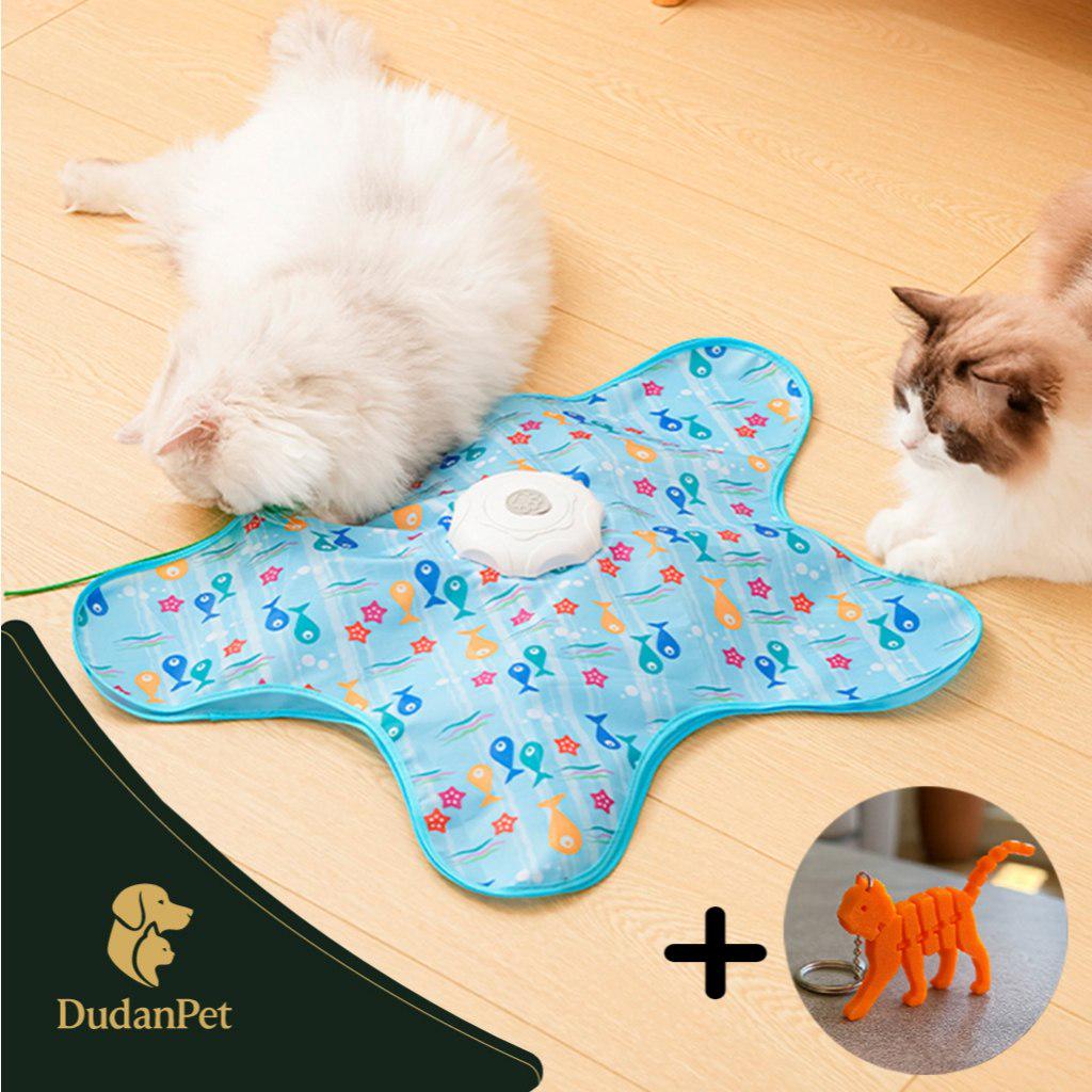 🐾 Brinquedo Interativo Gato Movimento Mouse, Penas e Sons + Brinde