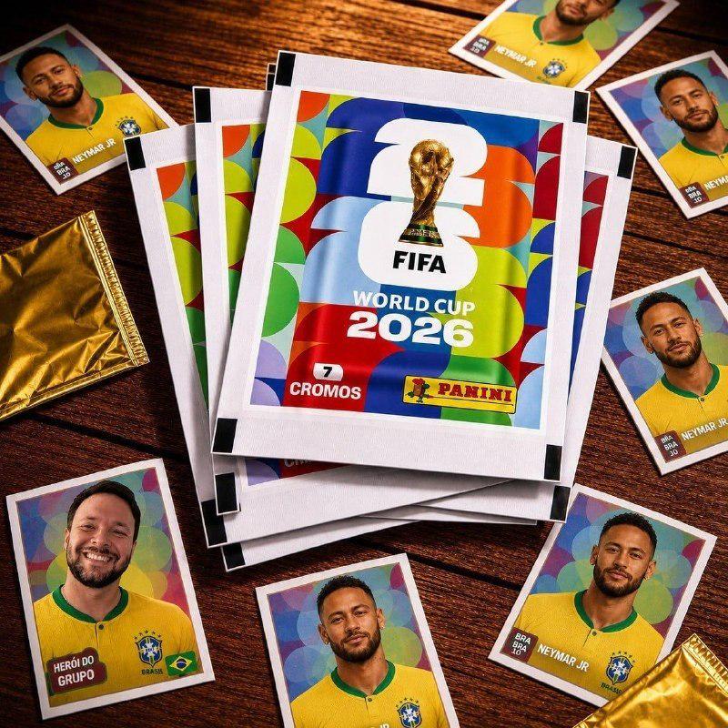 🚚 Kit 280 Figurinhas Do Álbum Copa Do Mundo 2026- 40 Envelopes