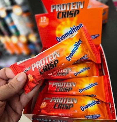 ➡️ Protein Crisp Bar Ovomaltine Integralmédica 45g | 12 Unidades