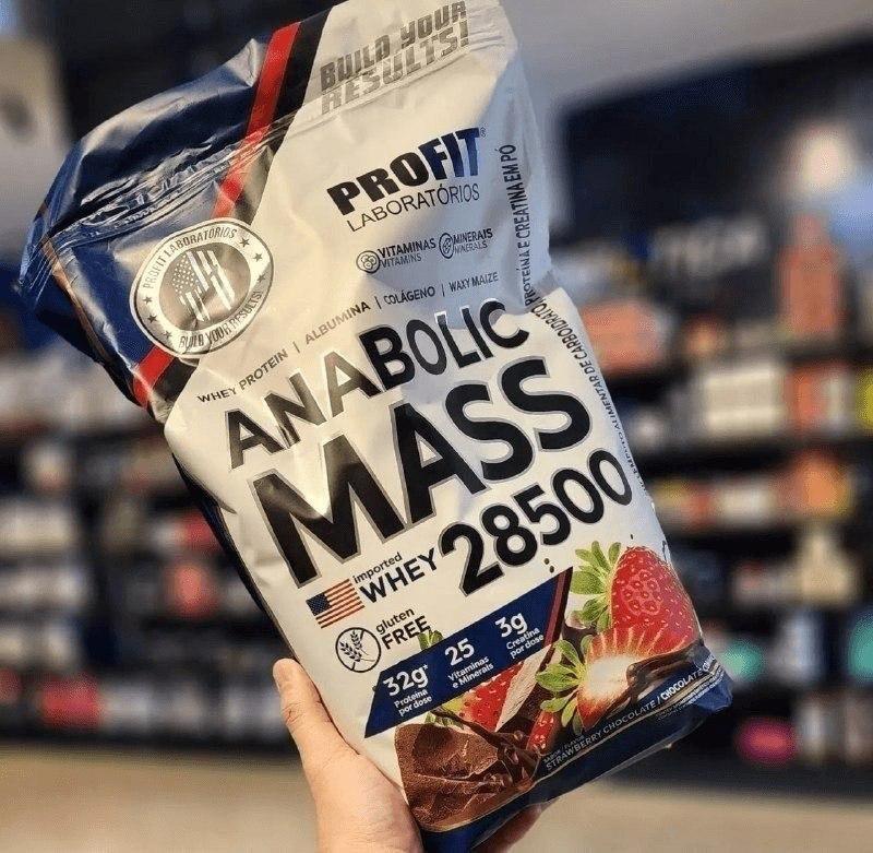 ➡️ Hipercalórico Anabolic Mass 28500 Doce De Leite 3kg - Profit Labs