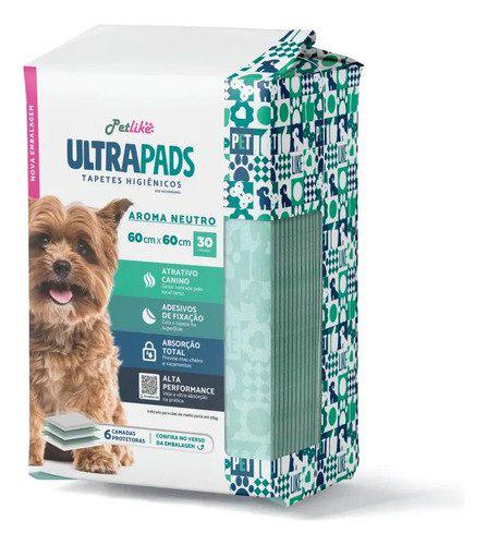 🐾 Tapete Higienico Petlike Ultra Pad Neutro 60x60cm - 30 Unid