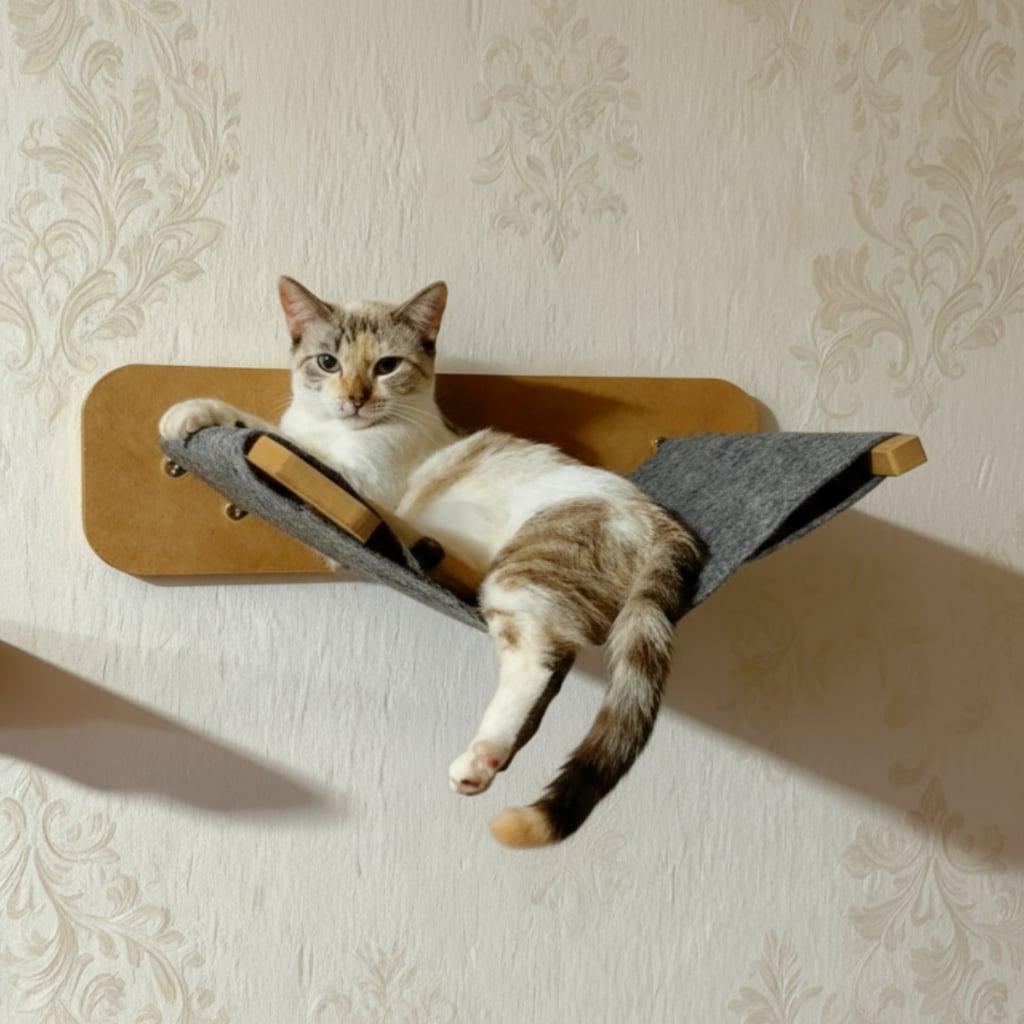 🐾 Caminha para Gatos Suspensa MDF 15mm Premium Reforçado Rede Gatos Caminha para Gato Suspensa