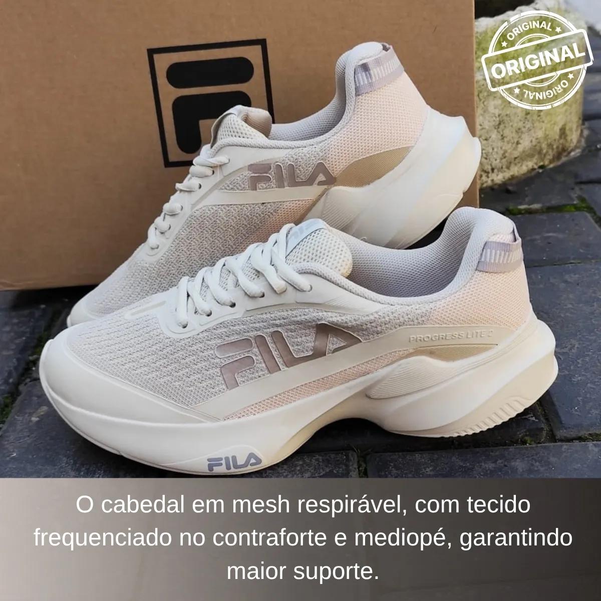 🚚 Tênis Fila Progress Lite Feminino Caminhada Oferta Original