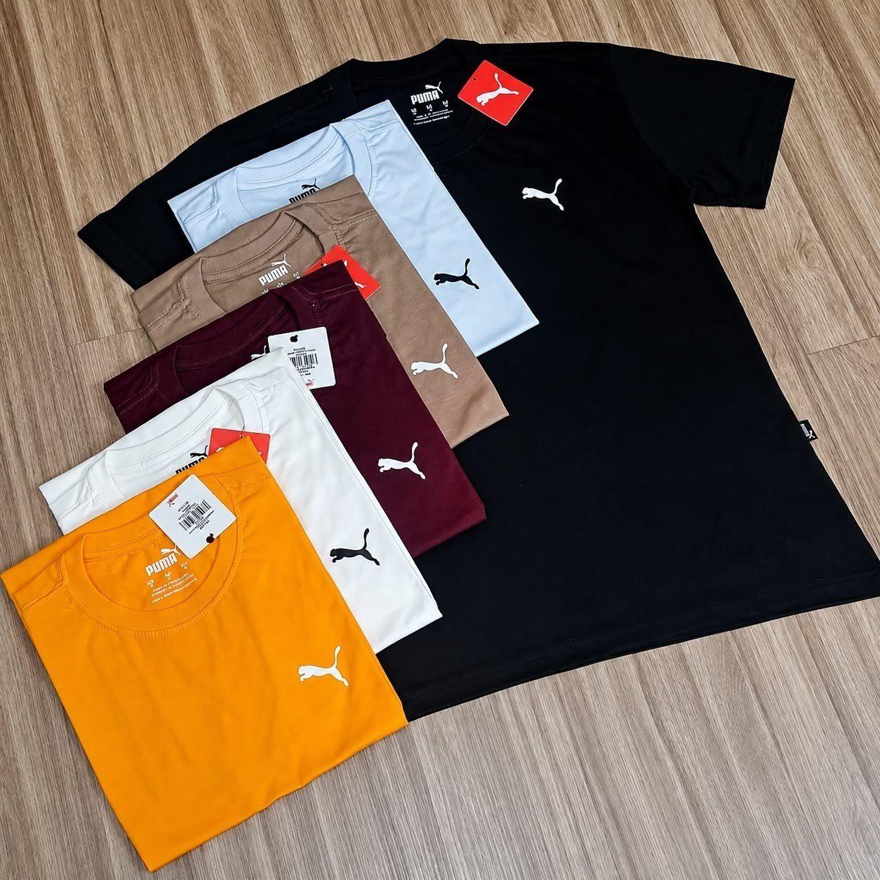 🚚 Camiseta Ess Small Puma Logo Poly Tee Masculina Puma