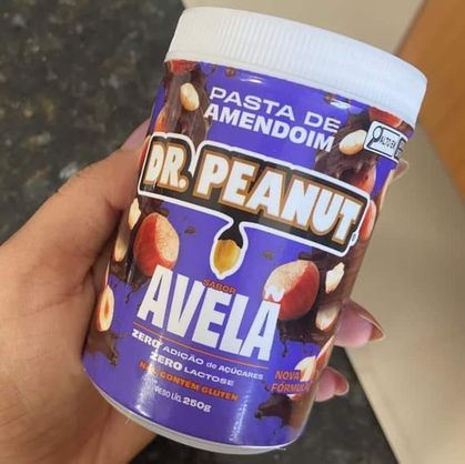 ➡️ Pasta de Amendoim Dr. Peanut Sabor Avelã com Whey 250g
