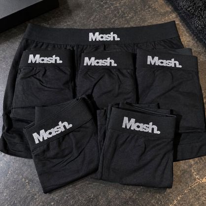 ➡️ Kit com 6 Cuecas Boxer Mash Poliamida Toque Gelado