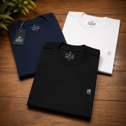 ➡️ Kit com 3 Camisetas Polo Wear