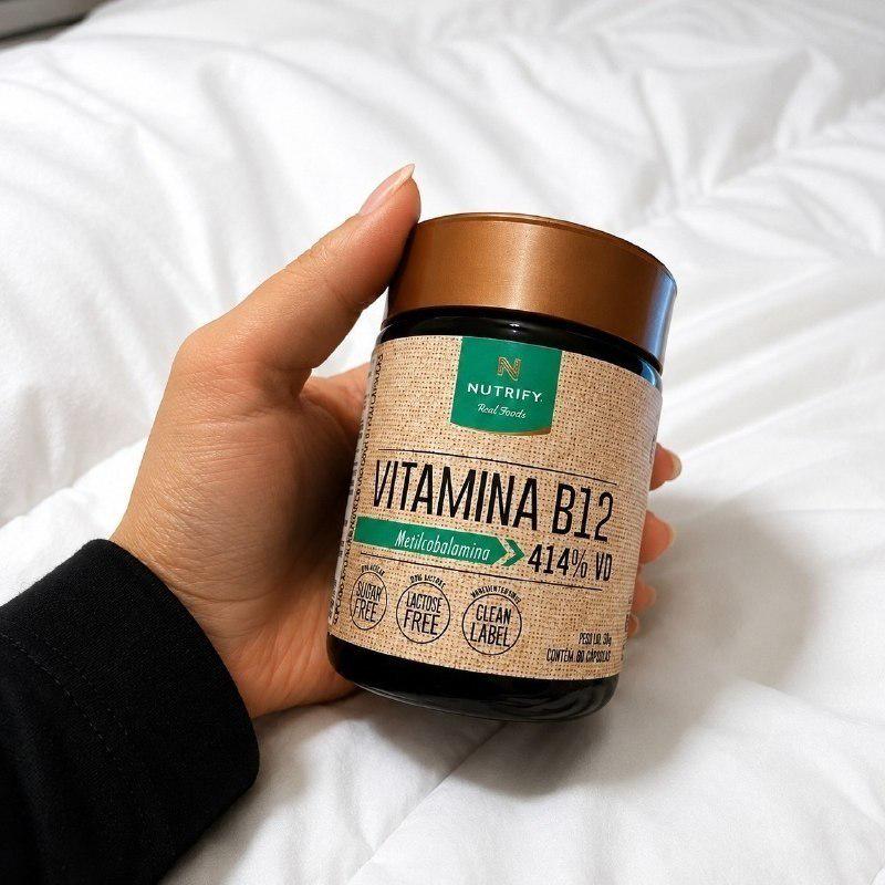 ➡️ Vitamina B12 Metilcobalamina 414% 60 caps - Nutrify