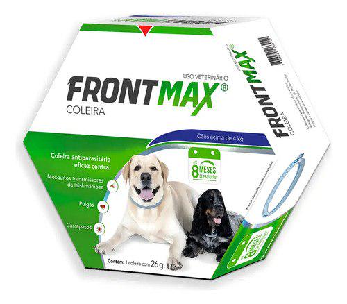 🐾 Coleira Frontmax Cães Acima 4kg Pulga Carrapato Leish 8 Meses