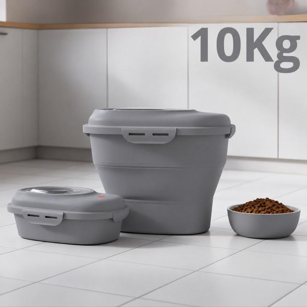 🐾 Porta Ração Pote 10kg Evolution Tampa Vedada Cães Gato