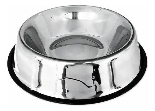 🐾 Tigela Inox 900ml Antiderrapante Para Cães, Gatos E Coelhos