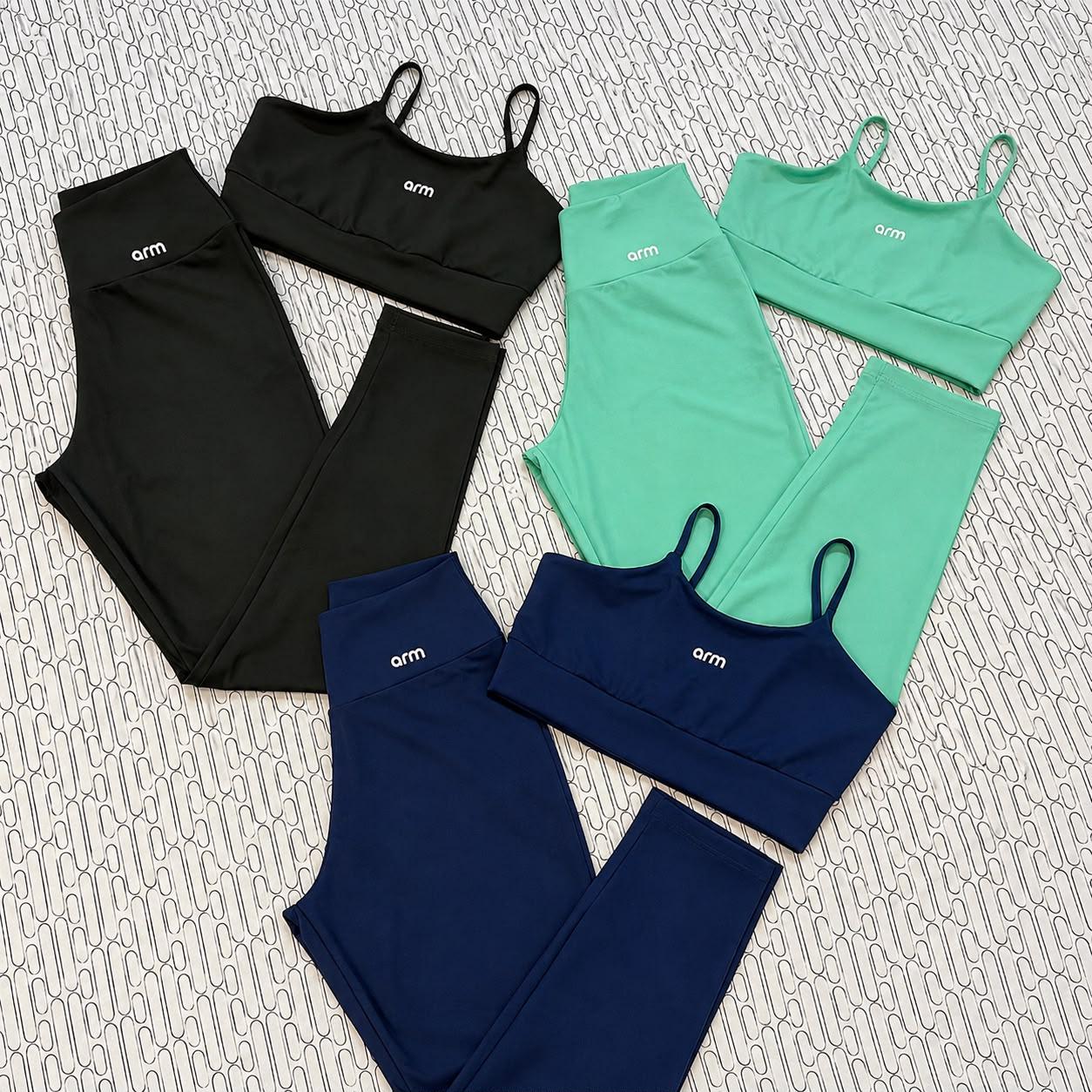 ➡️ Conjunto Feminino Fitness Compact Top + Legging - Arm (3 Cores)