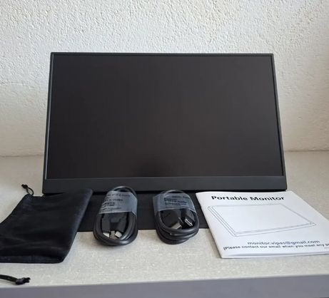 ➡️ Monitor Portátil 15.6'' Tela Externa Hdr Ips 1080p Ultrafino