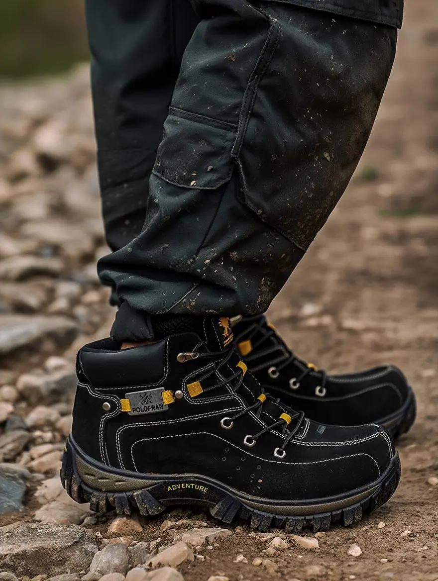 🚚 Bota Coturno Adventure Masculina Polofran Botina Cano Médio