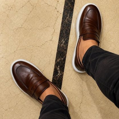 ➡️ Sapato Loafer Mocassim Couro (2 cores)