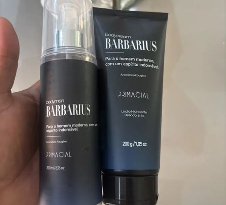 ➡️ Kit Body Splash Barbarius + Hidratante Desodorante - Primacial