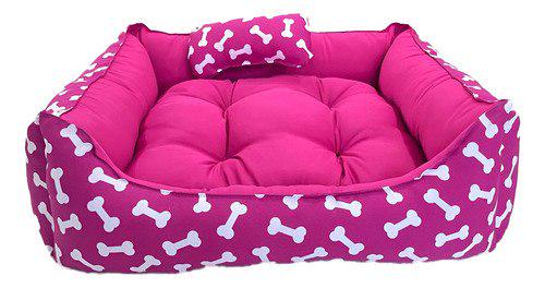 🐾 Cama Para Cachorro Gato Caminha Pet 57x53x14 Lavável Máquina