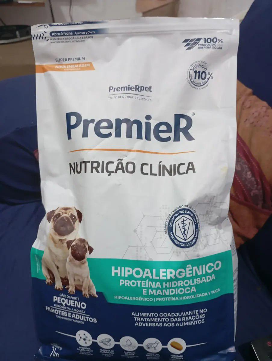 🐾 Ração Seca Premier Cão Pequeno Hipoalergênica Mandioca 2kg