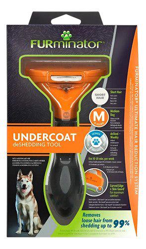 🐾 Rasqueadeira Furminator Para Cães Médios + Cor Pelo Curto
